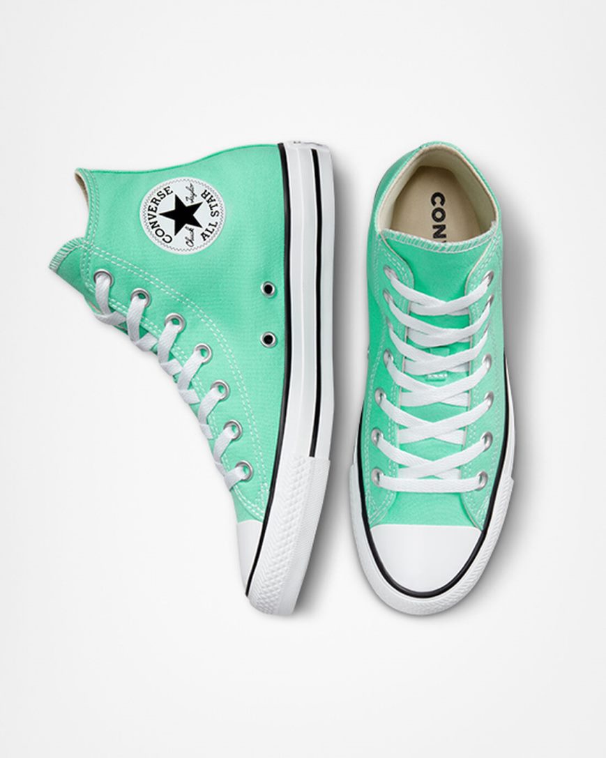 Tenisi Inalti Barbati Converse Chuck Taylor All Star Seasonal Color Turcoaz Albi Negrii | RO FDSR0230